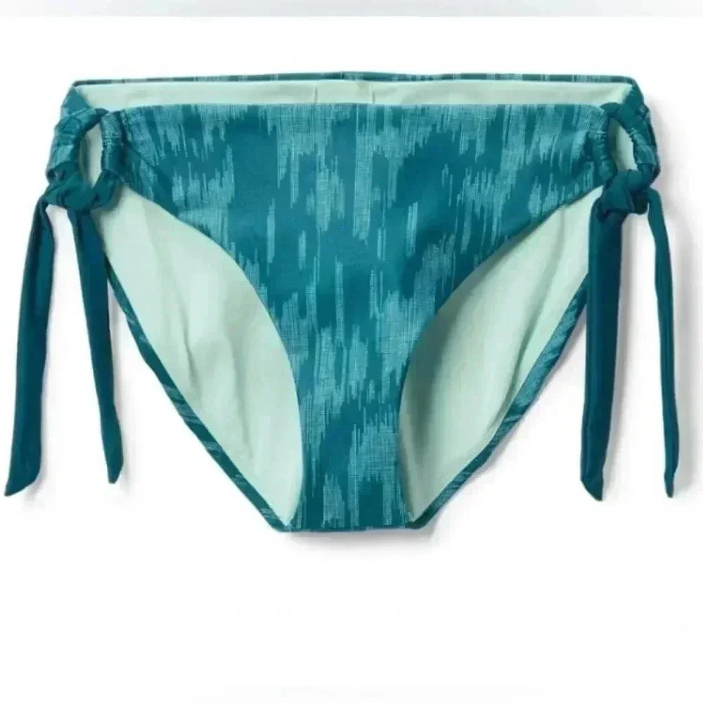 Prana New Swimwear Audrey Bikini Bottom Ikat Print Size XL